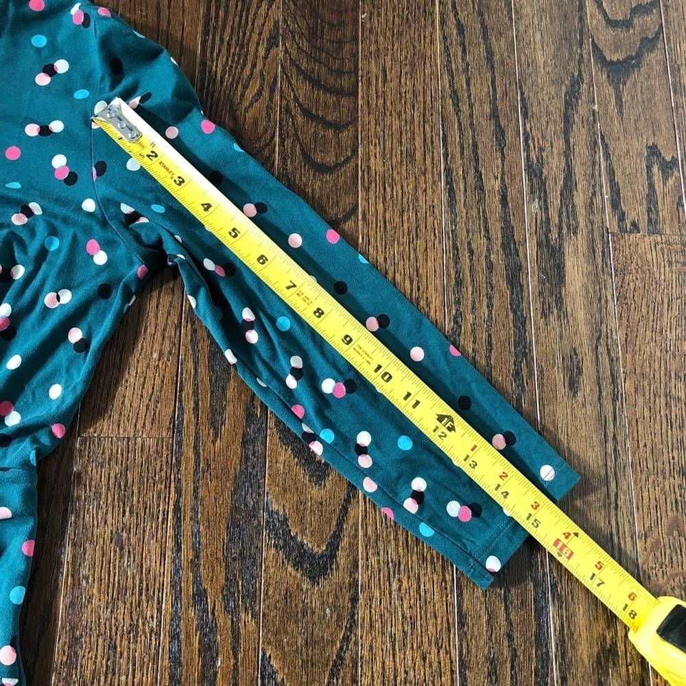 Boden Women’s 4R Green Polka Dot Sheath 3/4 Sleeved Dress w/Tie Knot Waist - EUC - Picture 7 of 10